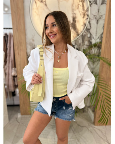 Szorty z przetarciami By o la la...! ciemny jeans