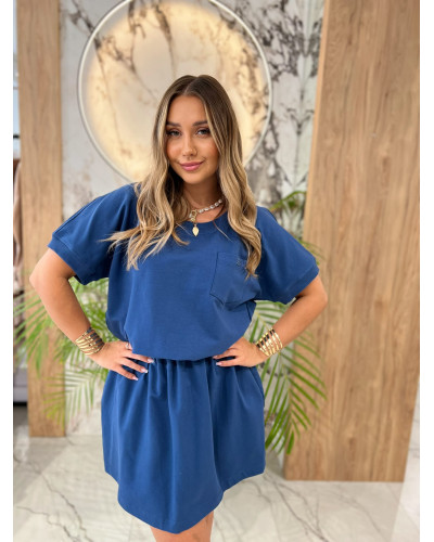 Sukienka dresowa z literą B By o la la.! denim