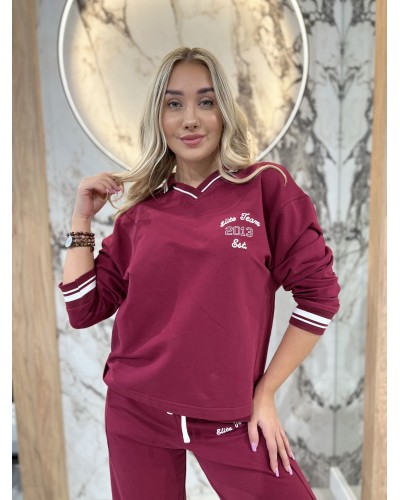 Komplet dresowy Elite Team By o la la...! merlot
