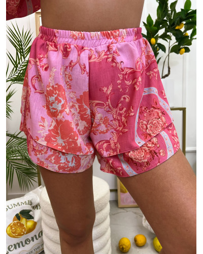 Komplet Pink Royale z kimono La Milla różowy