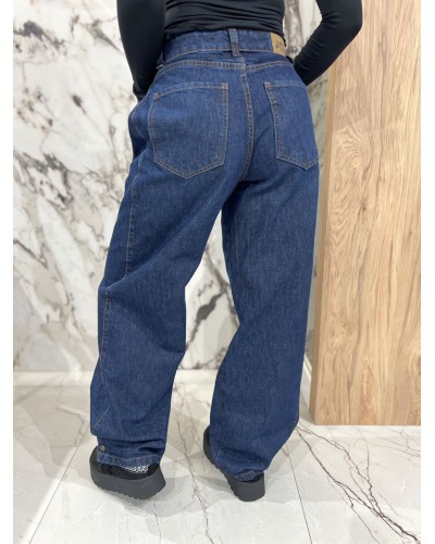 Spodnie jeansowe z zakładkami By o la la...!