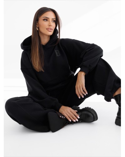 Bluza z kapturem By o la la...! czarna