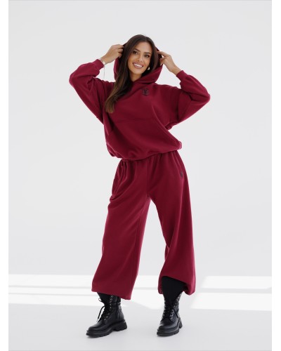 Bluza z kapturem By o la la...! merlot