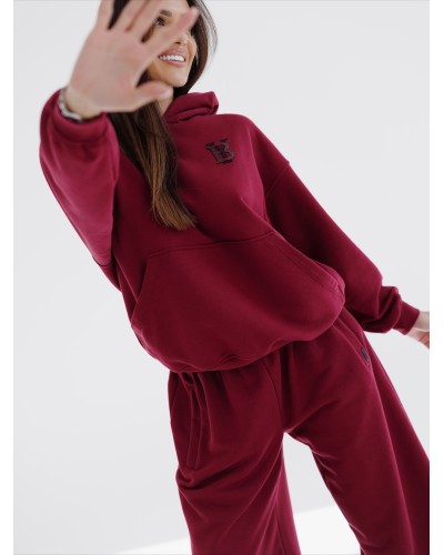 Bluza z kapturem By o la la...! merlot