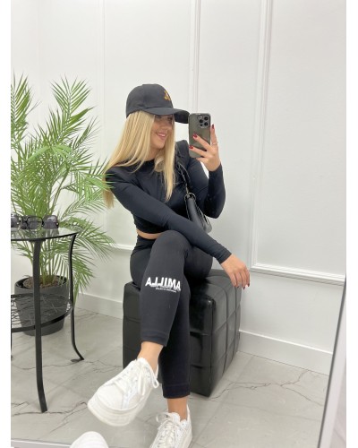 Legginsy LOGO La Milla czarne