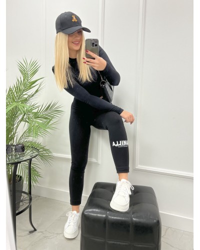 Legginsy LOGO La Milla czarne