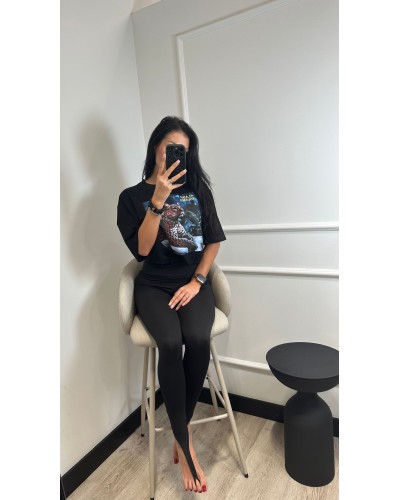 T-shirt gepard LADY DRAMA czarny