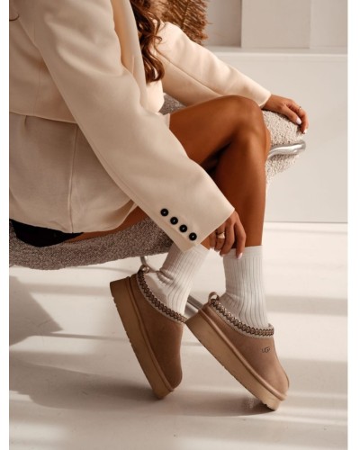 Skarpetki prążkowane Sweet Lace śmietankowe