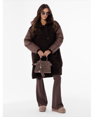 Kurtka baranek z pikowanymi rękawami By o la la...! chocomus