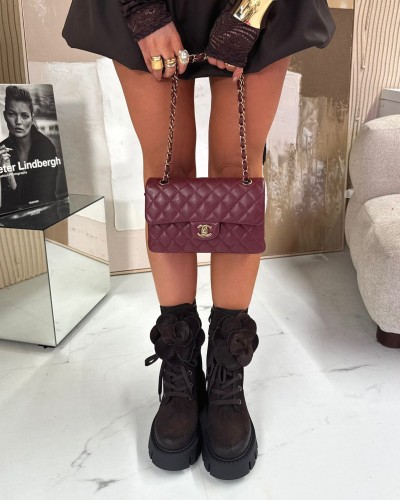 Workery z różą La Milla czekoladowe