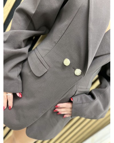 Marynarka wigilia NOWA LA MILLA czekoladowa