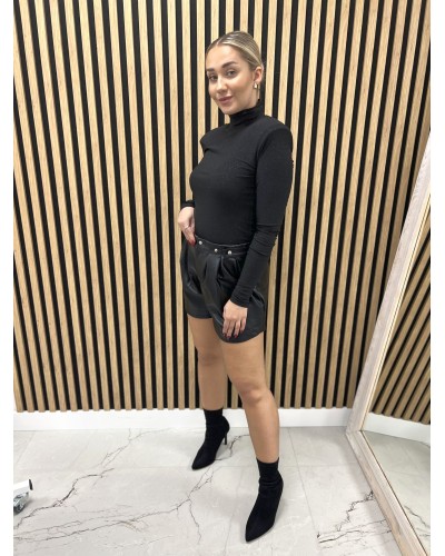 Golf błyszczący LA MILLA czarny