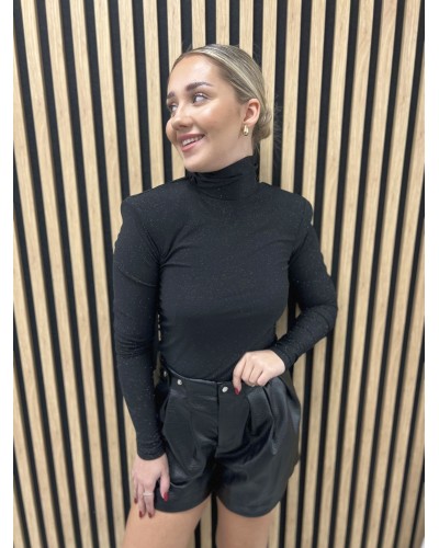 Golf błyszczący LA MILLA czarny