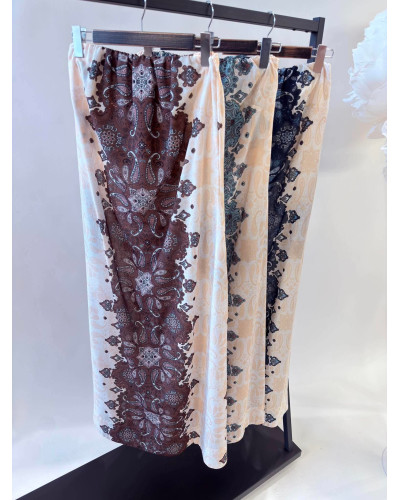 Sukienka maxi BOHO na biust By o la la...! turkusowa