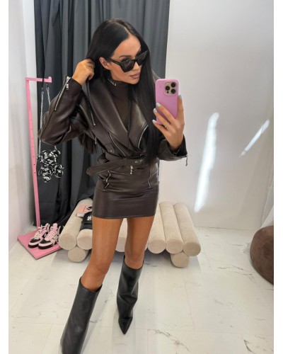 Ramoneska z kapturem La Milla czekoladowa