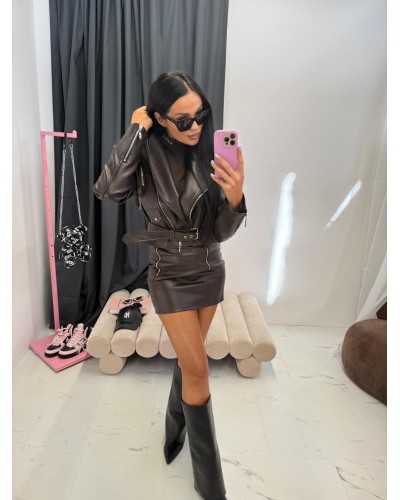 Ramoneska z kapturem La Milla czekoladowa