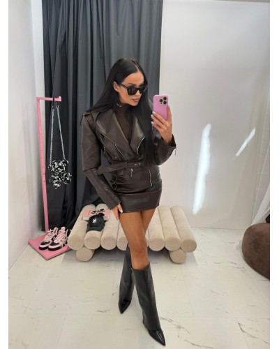 Ramoneska z kapturem La Milla czekoladowa