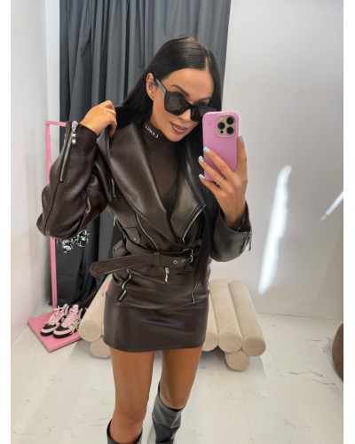 Ramoneska z kapturem La Milla czekoladowa