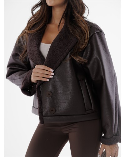 Kożuch z ekoskóry By o la la...! chocomus