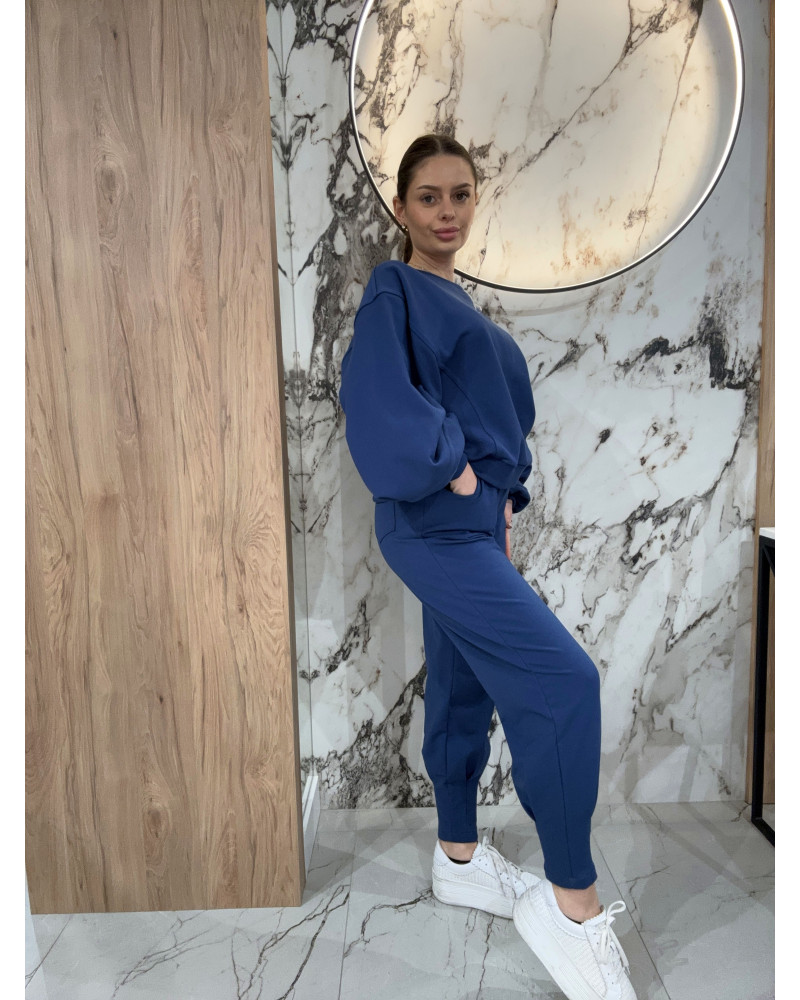 Bluza z bufiastym rękawem By o la la...! denim