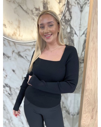 Cienki sweterek caro By o la la...! czarny