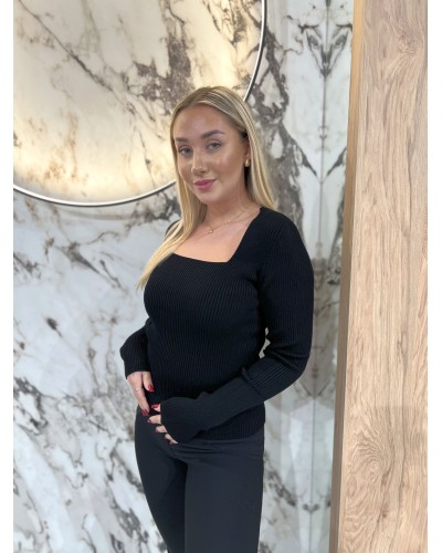 Cienki sweterek caro By o la la...! czarny