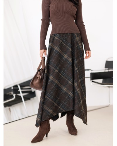 Spódnica w kratę By o la la...! chocomus