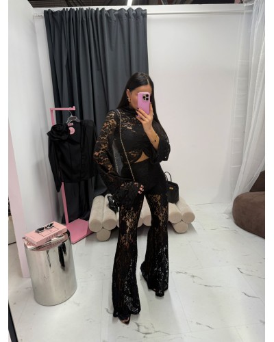 Nowa bluzka koronkowa La Milla czarna