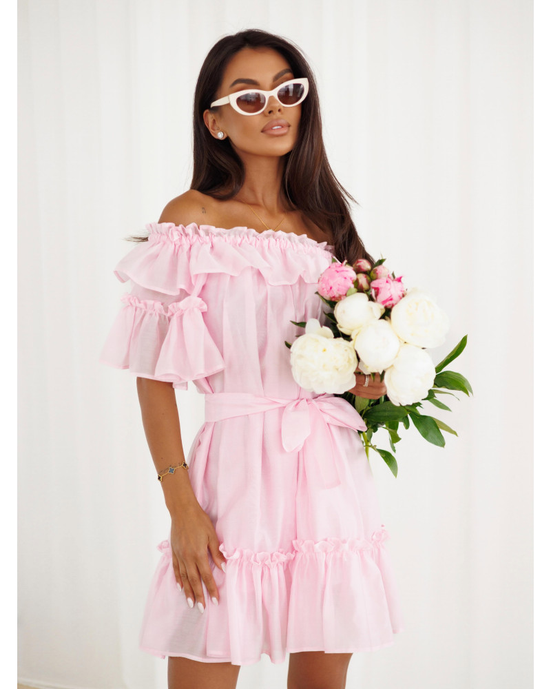 Sukienka babydoll By o la la...! różowa