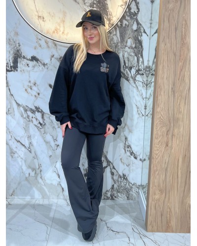 Bluza z misiem By o la la...! czarna