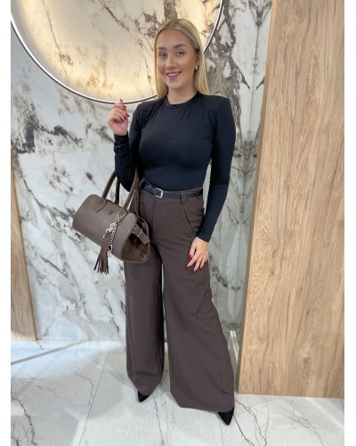 Spodnie materiałowe z przeszyciami By o la la...! chocomus