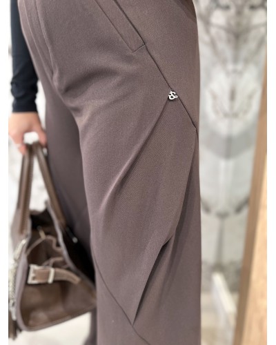 Spodnie materiałowe z przeszyciami By o la la...! chocomus