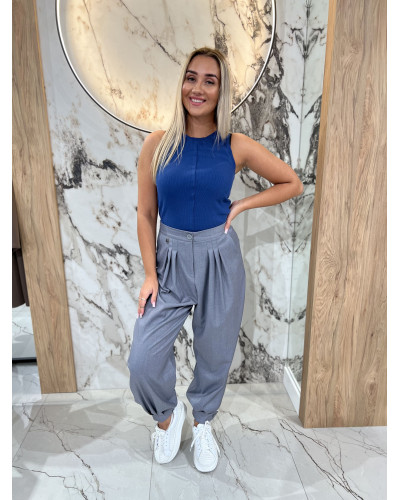 Bokserka z przeszyciem By o la la...! denim