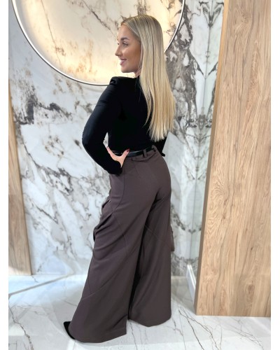 Spodnie materiałowe z przeszyciami By o la la...! chocomus