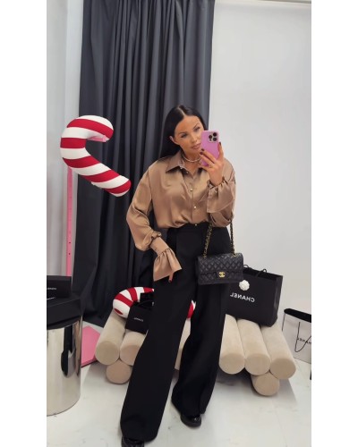 Koszula satynowa La Milla fango