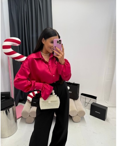 Koszula satynowa La Milla fuksja