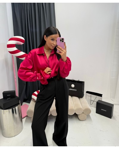 Koszula satynowa La Milla fuksja