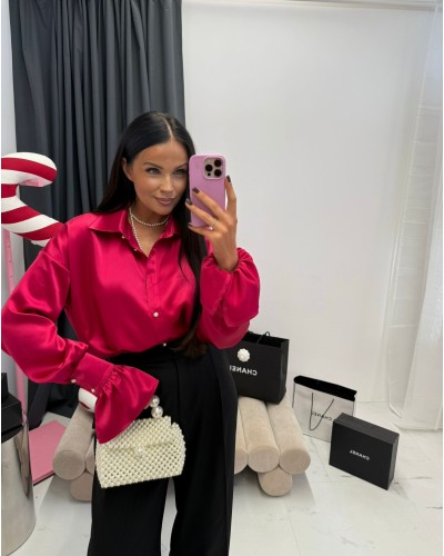 Koszula satynowa La Milla fuksja