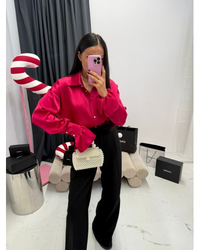 Koszula satynowa La Milla fuksja