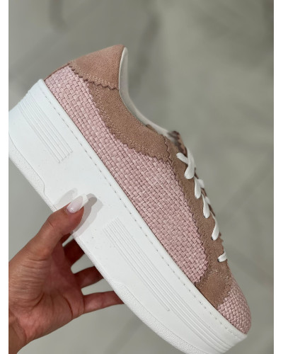 Sneakersy Rafa By o la la...! różowe