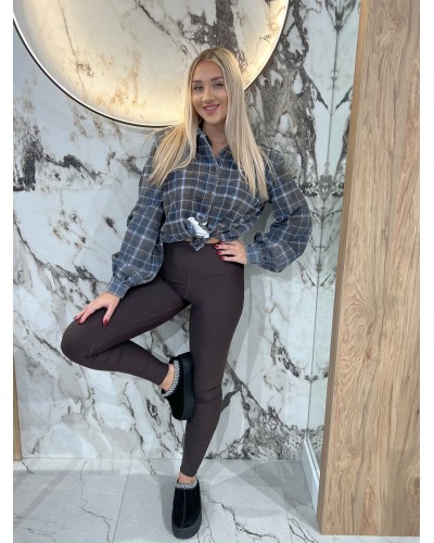 Legginsy prążkowane By o la la...! chocomus