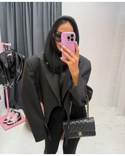 Marynarka z paskami La Milla czarna