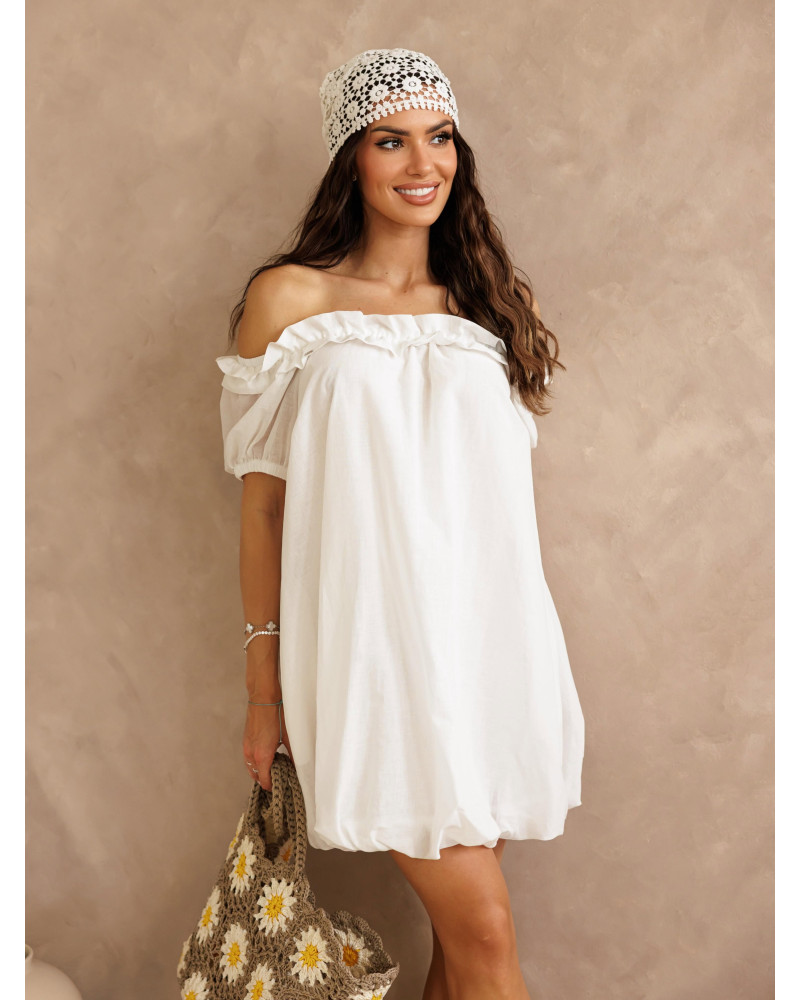 Sukienka hiszpanka bombka By o la la...! biała