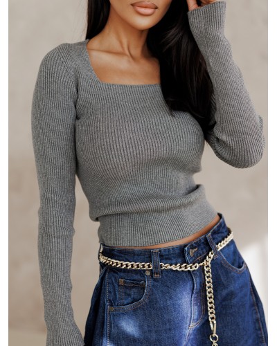 Cienki sweterek caro By o la la...! szary