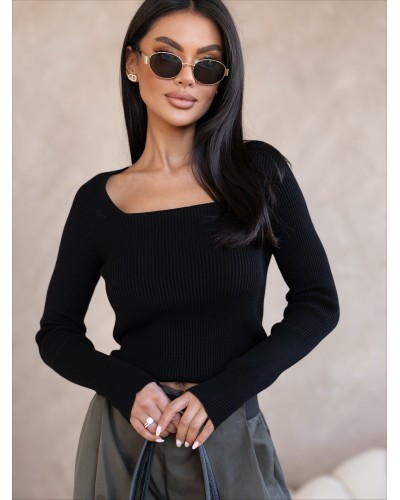 Cienki sweterek caro By o la la...! czarny