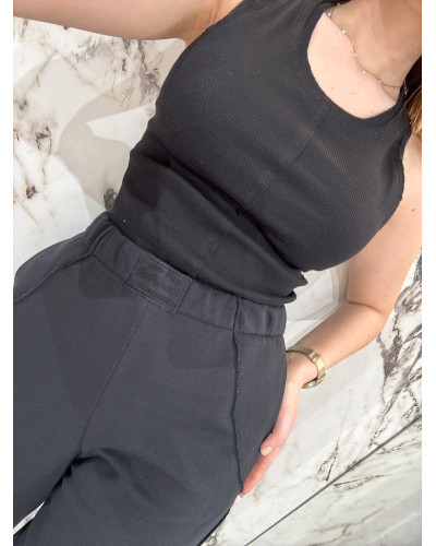 Bokserka z przeszyciem By o la la...! czarna