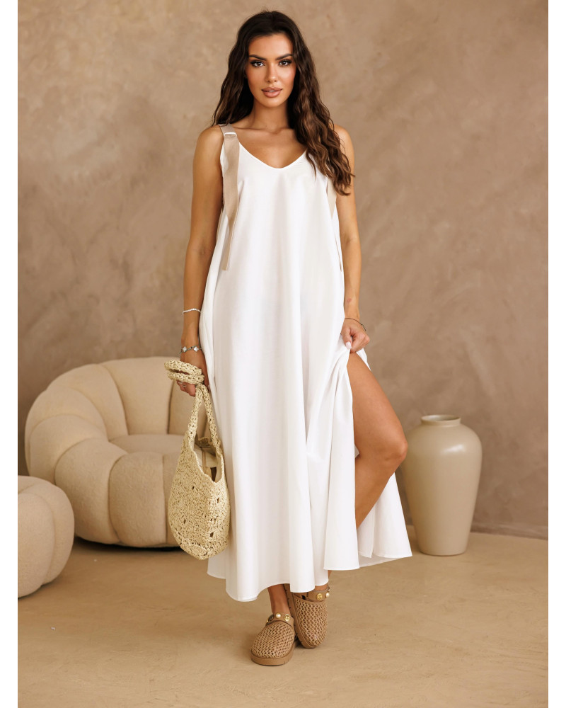 Sukienka maxi By o la la...! biała