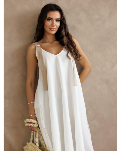 Sukienka maxi By o la la...! biała