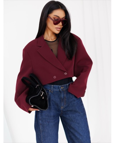 Krótka marynarka By o la la...! merlot
