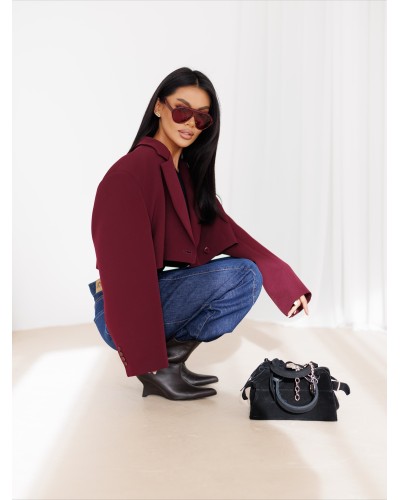 Krótka marynarka By o la la...! merlot